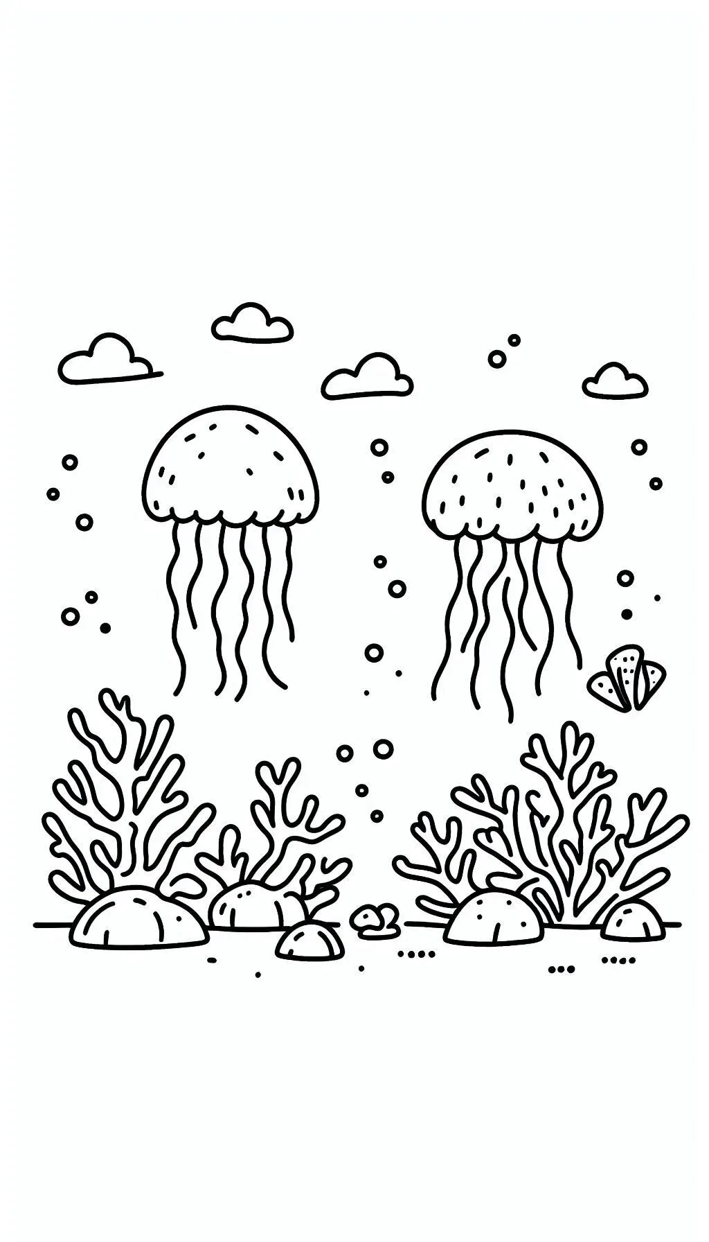 Jellyfish Coloring Pages | Free PDF Printables - Kdccoloring